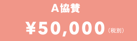 A協賛 50,000円(税別)